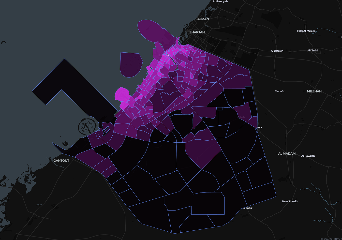 Dubai 2040 Urban Map